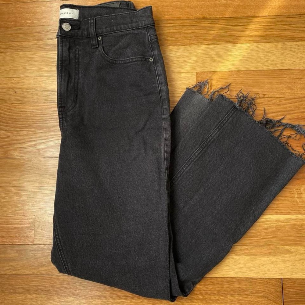 PACSUN high rise raw hem jeans